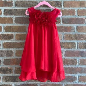 Boutique Brand- Kid’s Dream- Red Chiffon, Lace, & Tulle Dress- 3-4